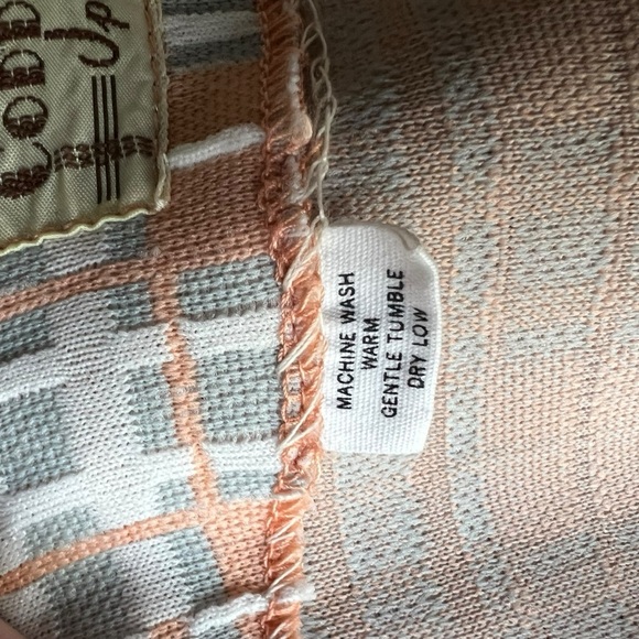 Vintage 60s 70s Peach Plaid Skirt Suit M – Mod Style - 2-Piece Coddington Set - Picture 8 of 8